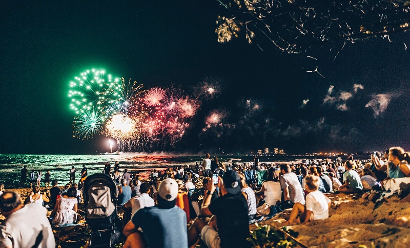 Fireworks At Mooloolaba Beach Photo From Sunshine Coast Website